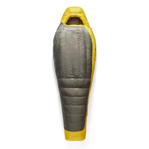 Rückansicht des Sea to Summit Spark Daunenschlafsacks Unisex, ergonomisches Design für optimale Wärmeleistung.