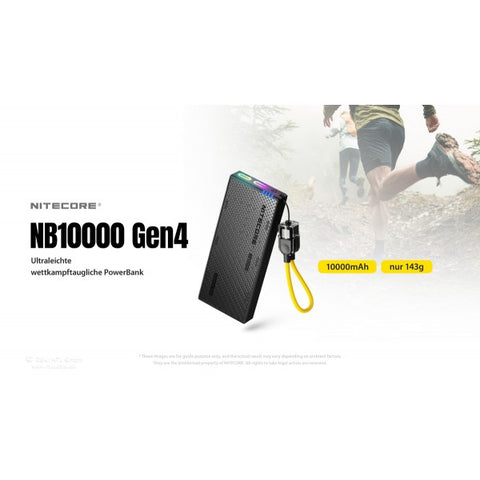 Nitecore Powerbank NB10000 Gen4 - 10000mAh Carbon