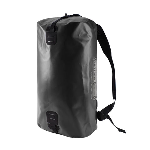Schwarz wasserdichte Ortlieb Duffle RC Tasche mit Schultergurt, robustes Material, perfekt für Fahrrad- und Outdoor-Aktivitäten