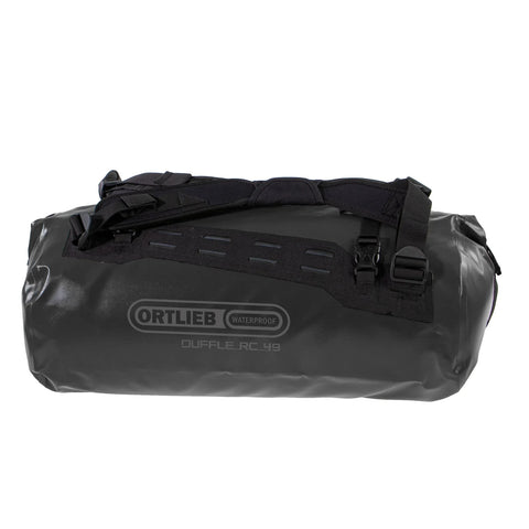 Nahaufnahme des robusten Befestigungsclips an Ortlieb Duffle RC Tasche