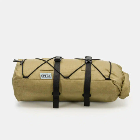 Stabilisierte Gepäckträger-Tasche für Zelt und Schlafsack